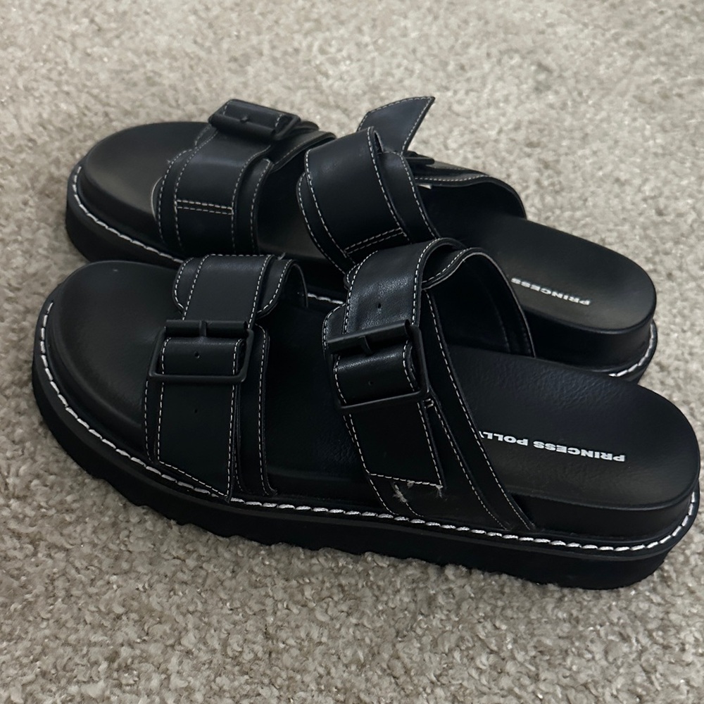 Princess Polly Black Sandals